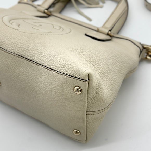 AUTHENTIC Gucci GG Logo Leather Soho Shoulder Bag Crossbody - Picture 7 of 14